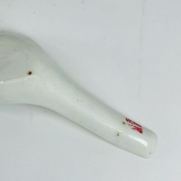 VTG Rice Bowls w Spoon Mun Shou Famille Rose Made in Hong Kong 4.5" Longevity - Picture 16 of 16